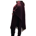 Raffi Blanket Poncho with Fringe