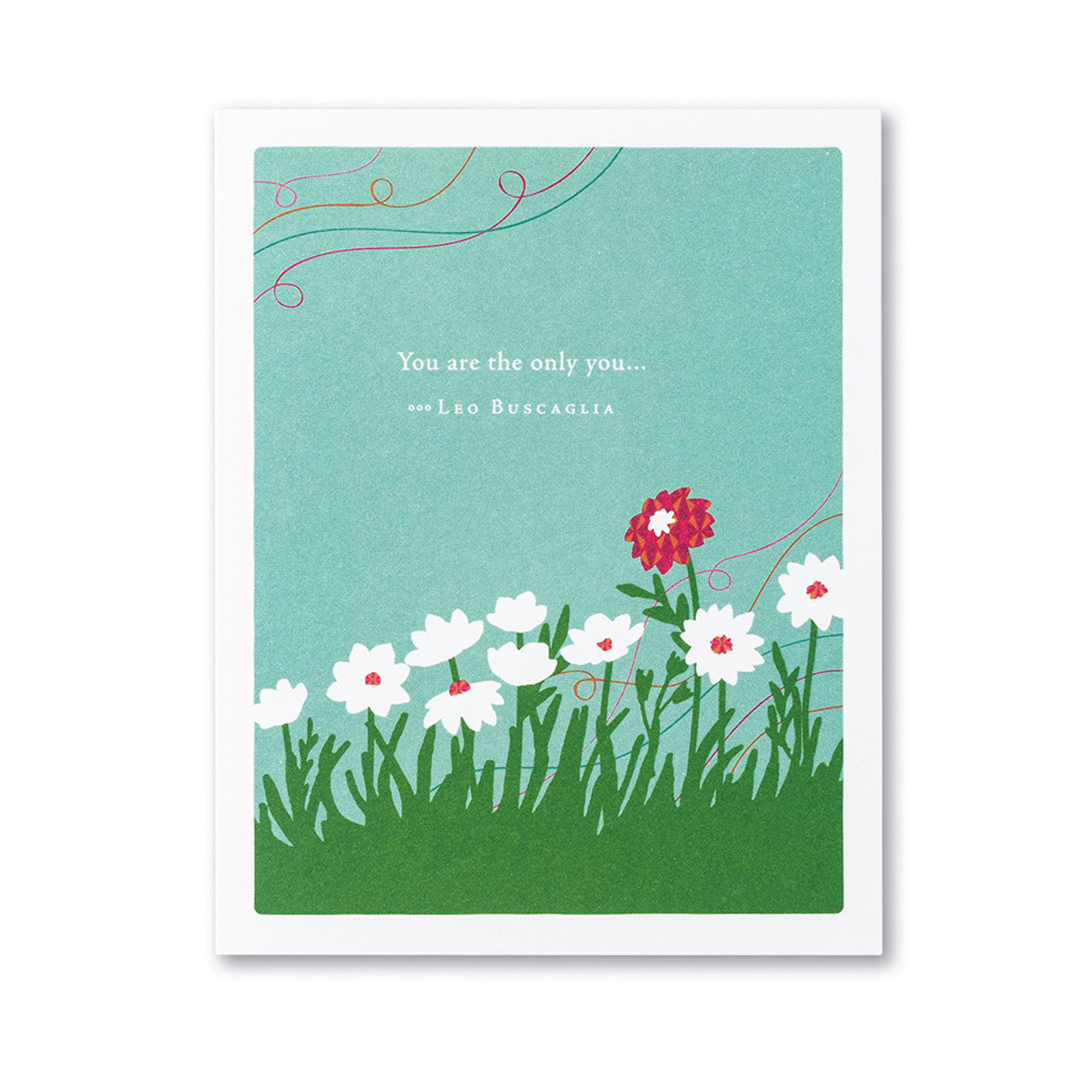 Positively Green (VDAY) Valentine's Day Card: You Are The Only You