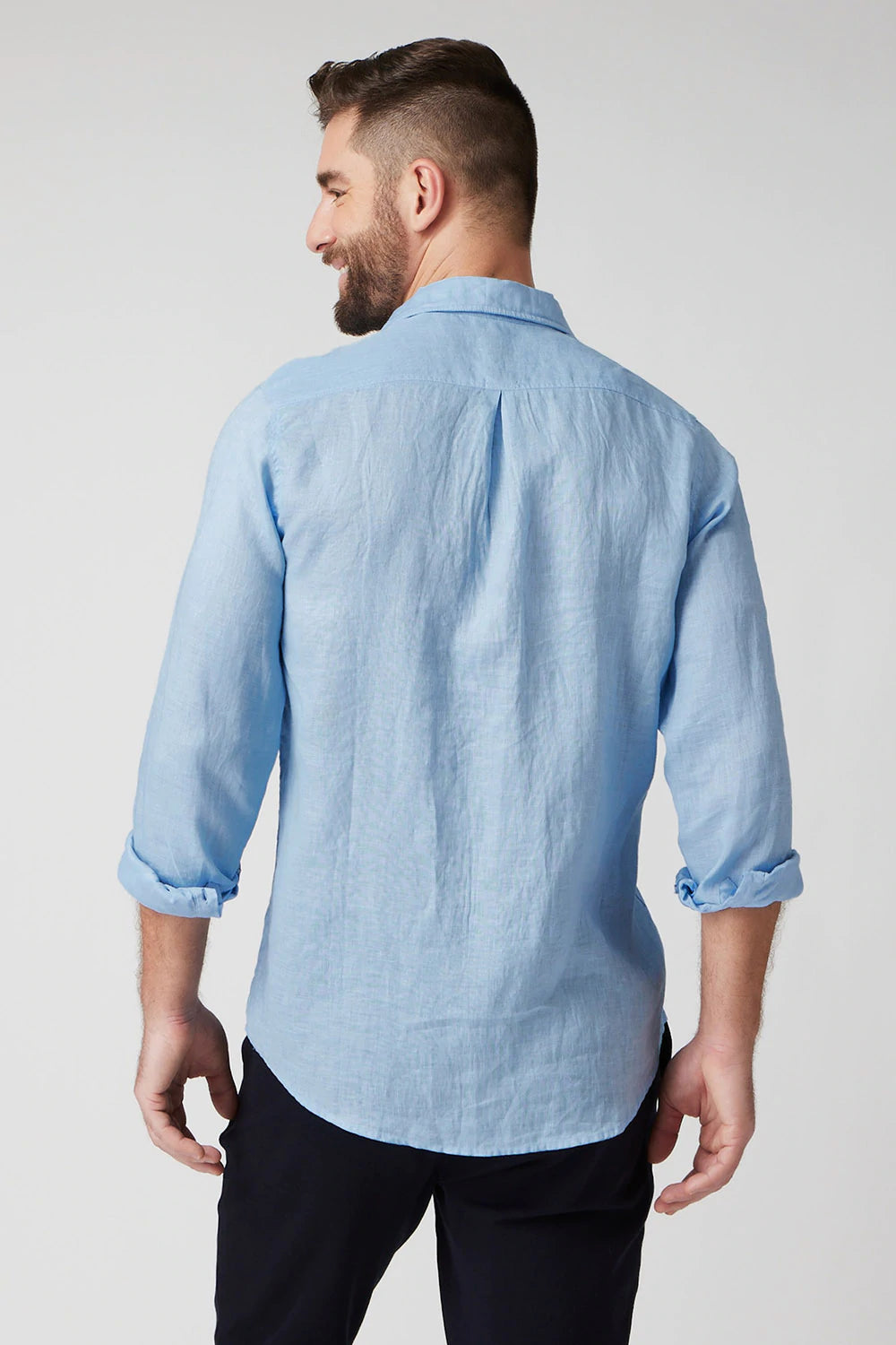 Raffi Pure Linen Button Front Shirt