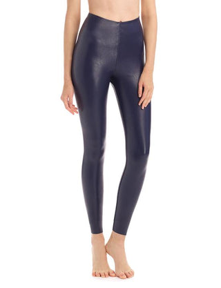 Buy navy Commando Faux Leather Legging with Perfect Control