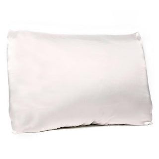 Buy ivory Bella Satin Pillowcase with Zipper Closure