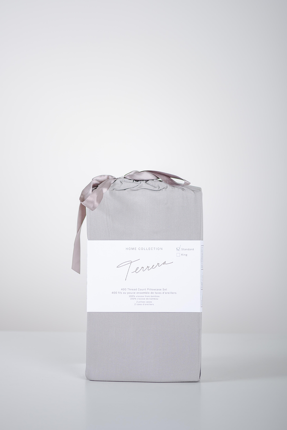 Terrera Bamboo Pillowcase Grey