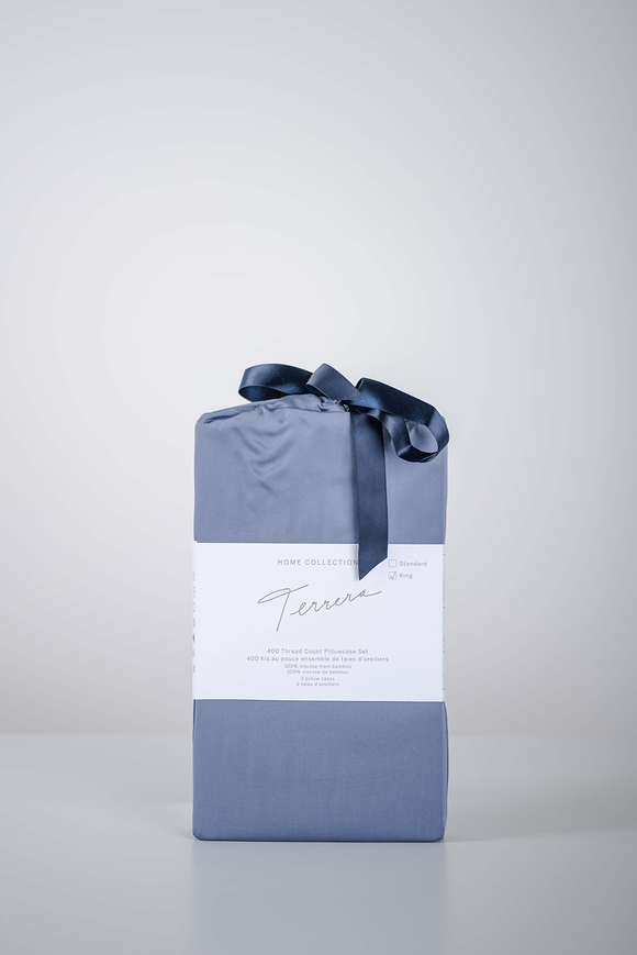 Terrera Bamboo Pillowcase Mineral Blue