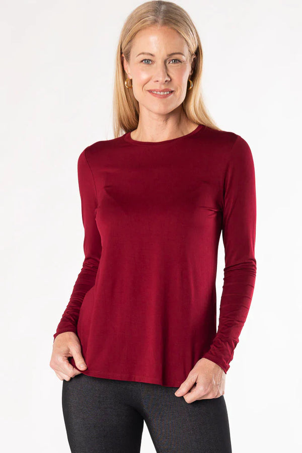 Terrera Georgia Crew Neck Long Sleeve Top