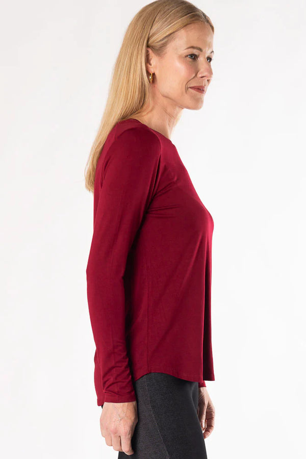 Terrera Georgia Crew Neck Long Sleeve Top