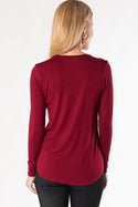 Terrera Georgia Crew Neck Long Sleeve Top