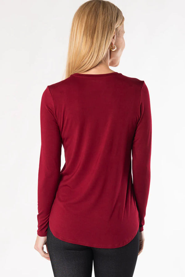Terrera Georgia Crew Neck Long Sleeve Top