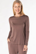 Terrera Georgia Crew Neck Long Sleeve Top