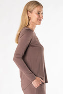 Terrera Georgia Crew Neck Long Sleeve Top