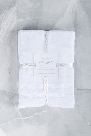 Buy white Terrera Bamboo Single Towel