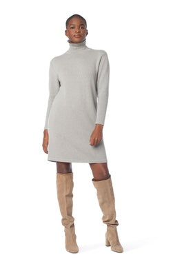 Buy heather-grey WVN Turtleneck Dress
