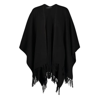 Raffi Blanket Poncho with Fringe