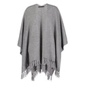 Raffi Blanket Poncho with Fringe