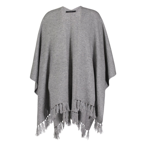 Raffi Blanket Poncho with Fringe