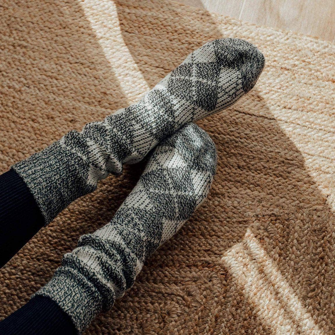 Nordic Socks Soft COZY™  Warm (Vagn - Charcoal)  - Unisex: Medium
