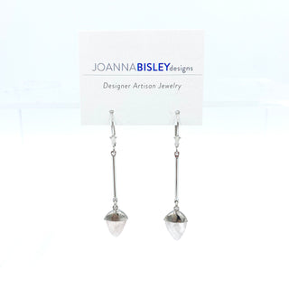 Joanna Bisley Sterling Silver Bar with Moonstone Earrings E3652mo