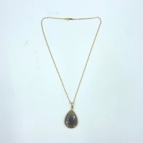 Joanna Bisley Teardrop Labradorite 14kt goldfill Necklace