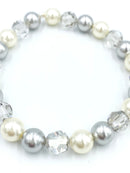 Joanna Bisley Light Grey, Cream Pearl Bracelet-1