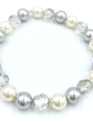 Joanna Bisley Light Grey, Cream Pearl Bracelet