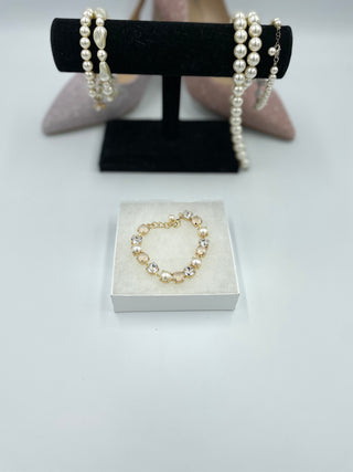 Joanna Bisley Crystal Chain Bracelet