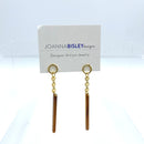 Joanna Bisley Brown Sugar Stick Goldfill Earrings-1