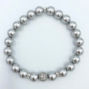 Joanna Bisley Light Grey 8mm with Pave Bead-2