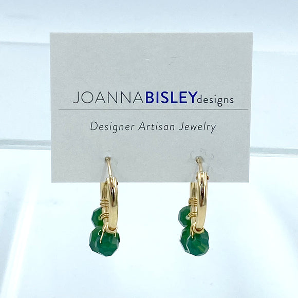 Joanna Bisley Green Palace Crystal Earrings