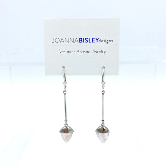 Joanna Bisley Sterling Silver Bar with Moonstone Earrings E3652mo