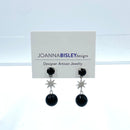 Joanna Bisley Onyx Large Sunburst Earrings-1