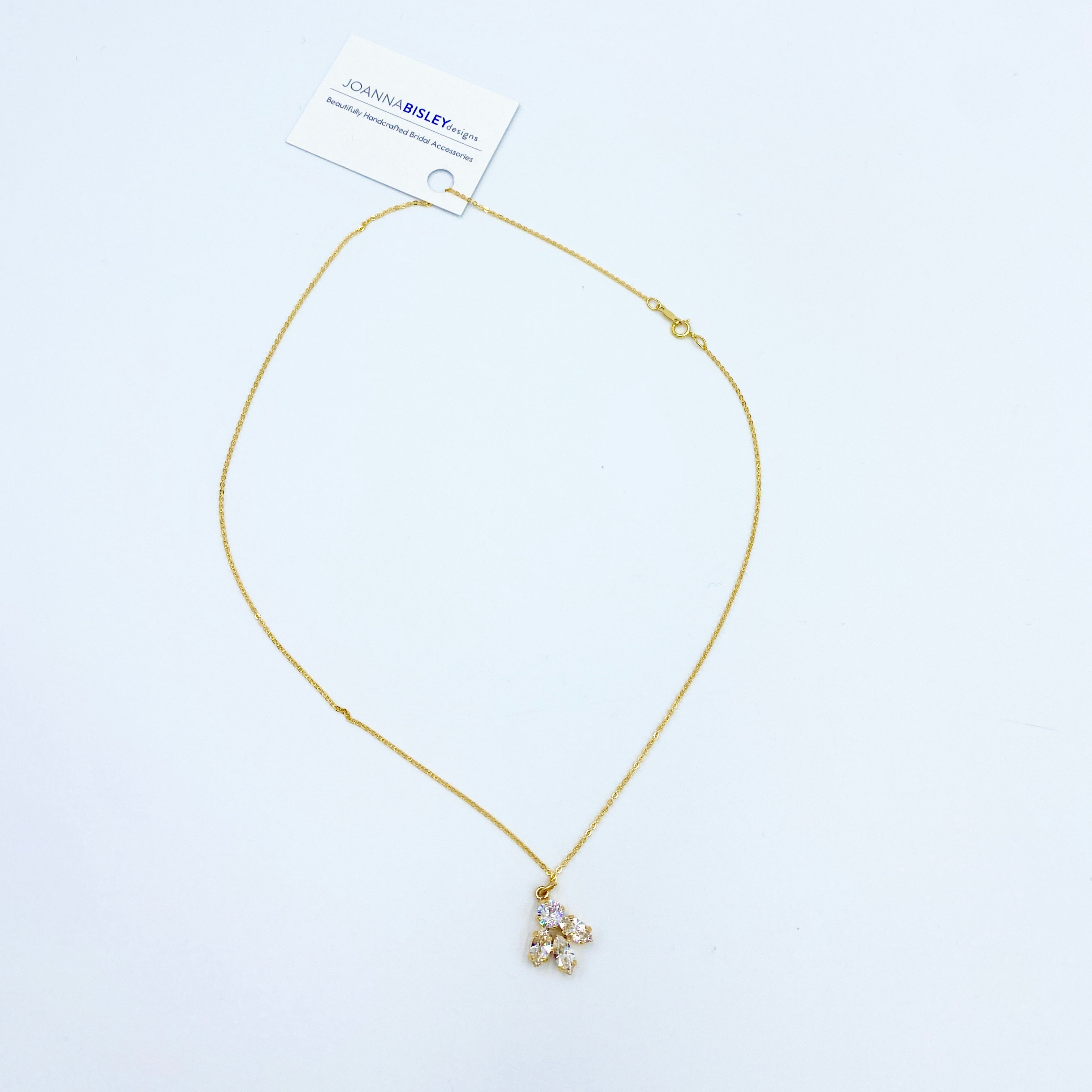 Joanna Bisley CLAUDIA Swarovski Crystal 14Kt Goldfill Necklace - 0