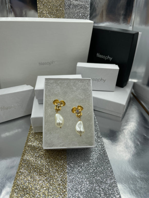 Joanna Bisley Diana Baroque Earrings Gold