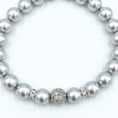 Joanna Bisley Light Grey 8mm with Pave Bead-1