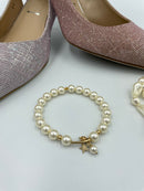 Joanna Bisley 14kt Goldfill Star Cluster with 8mm Pearl Bracelet-3