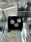 Joanna Bisley Swarovski Crystal Sterling Silver Disc Necklace N3533-1