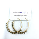 Joanna Bisley Pyrite 14kt Goldfill Hoop Earrings-3