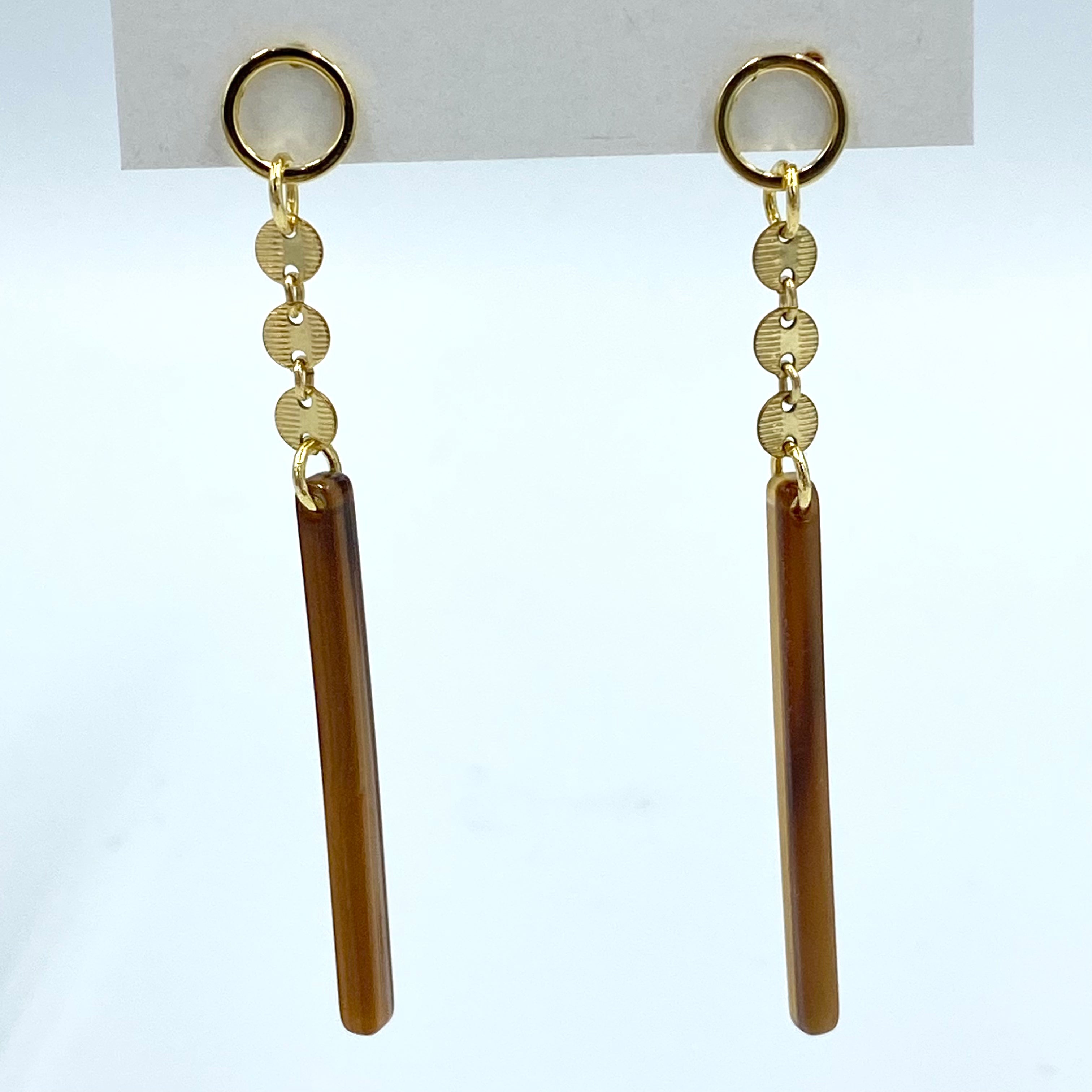 Joanna Bisley Brown Sugar Stick Goldfill Earrings - 0