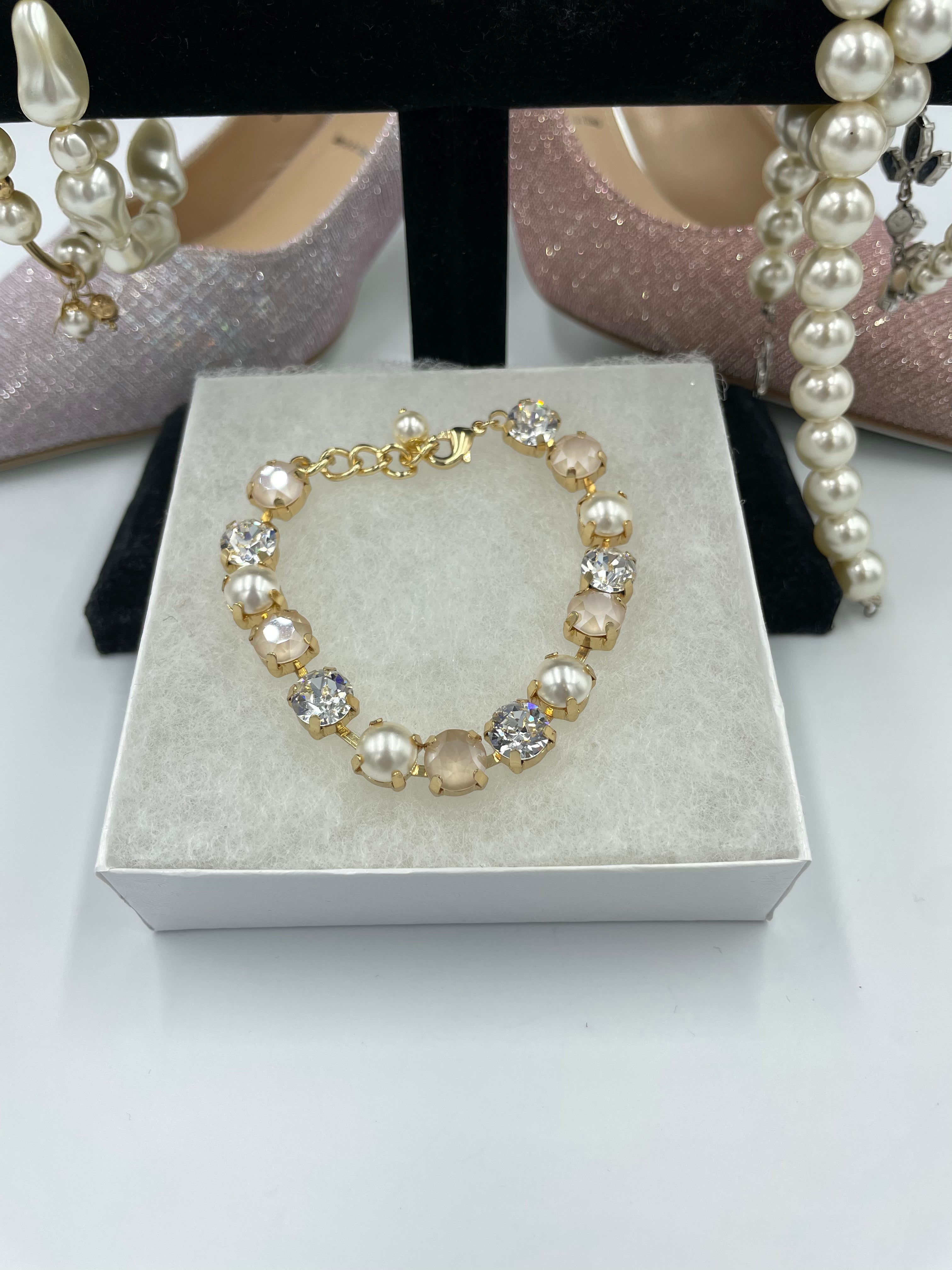 Joanna Bisley Crystal Chain Bracelet - 0