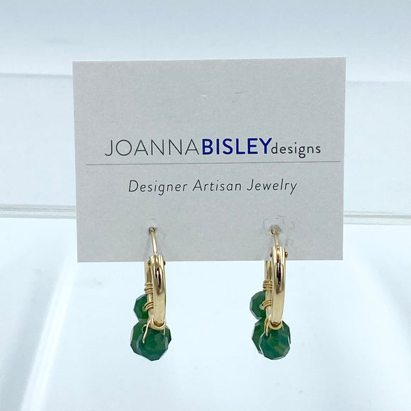 Joanna Bisley Green Palace Crystal Earrings