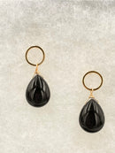 Joanna Bisley Black Onyx Teardrop on Circle Stud-1