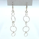 Joanna Bisley Sterling Silver Long Hoop Earrings-2
