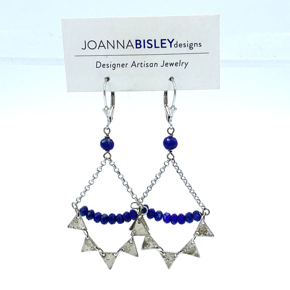 Joanna Bisley Lapis Lazuli Sterling Silver Earrings E3356la