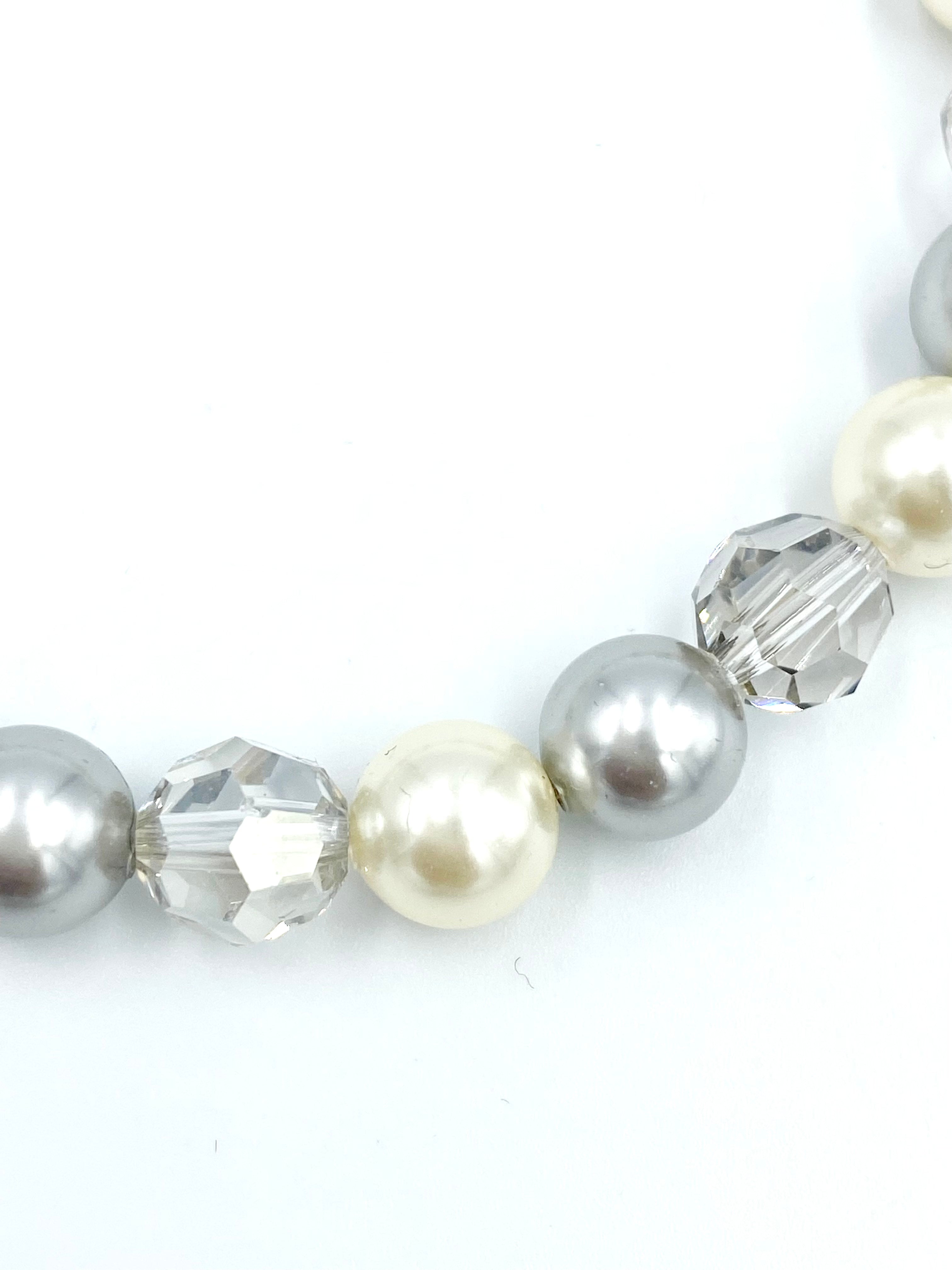 Joanna Bisley Light Grey, Cream Pearl Bracelet
