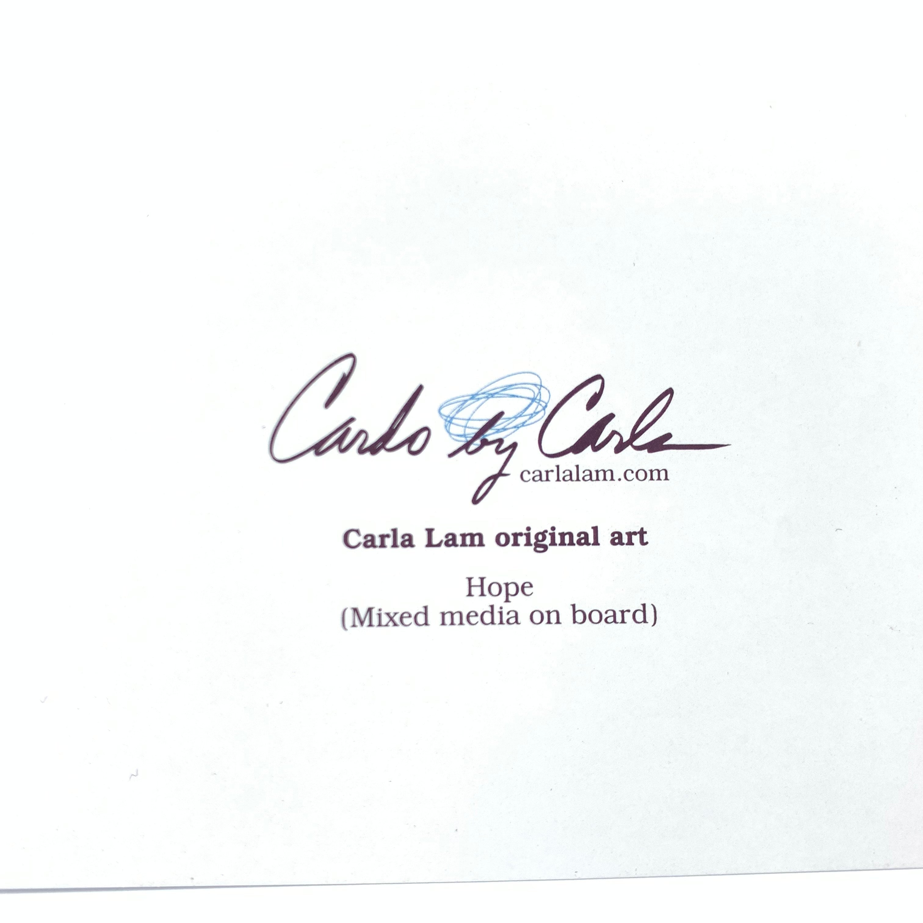 Carla Lam Original Art Card 6.75 x 4.75