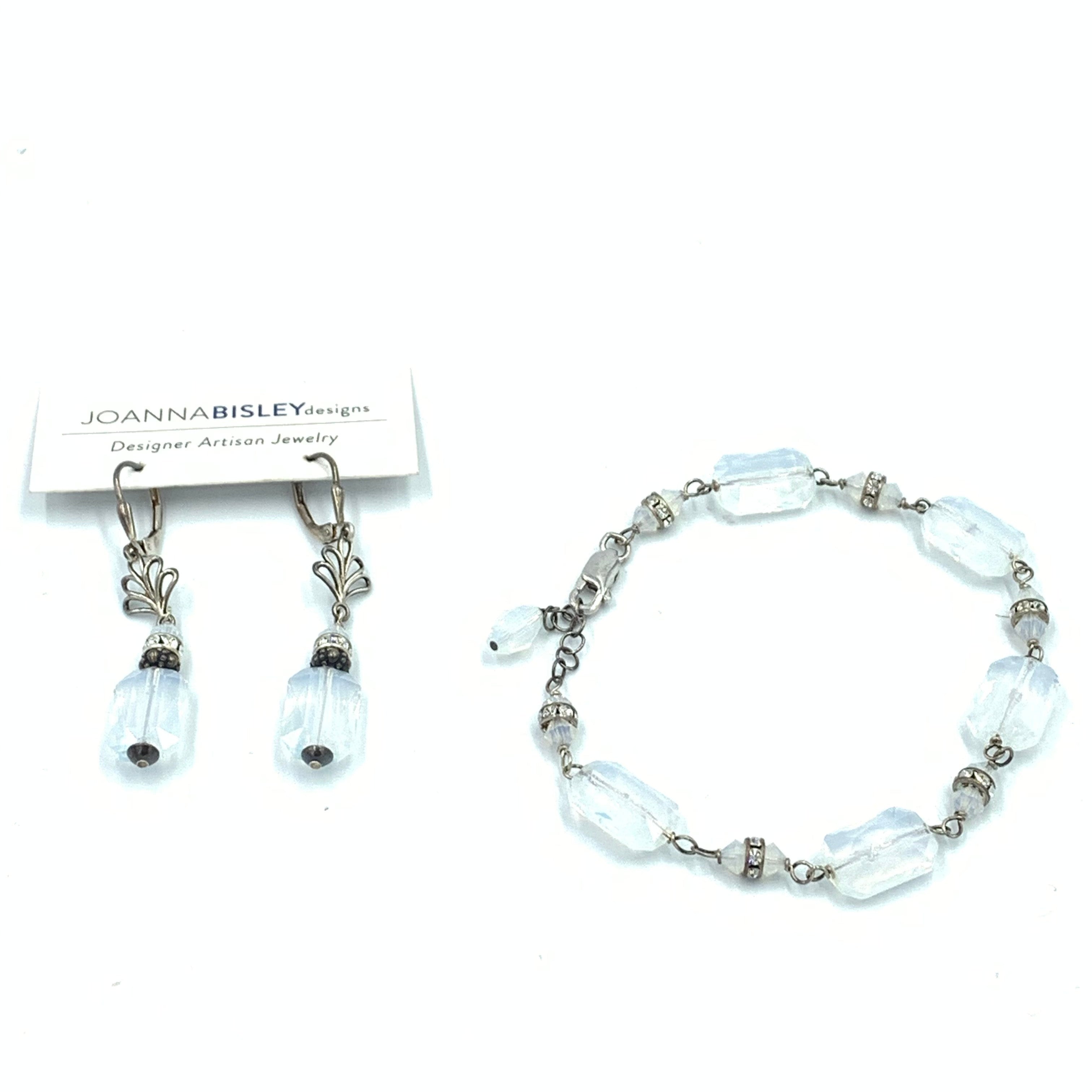 Joanna Bisley Swarovski Crystal Sterling Silver Bracelet B2307wc - 0