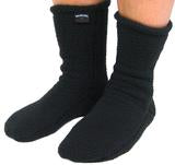 Polar Feet Adult Fleece Socks - Supersoft Black