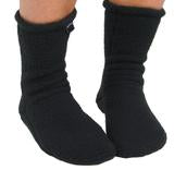 Polar Feet Adult Fleece Socks - Supersoft Black